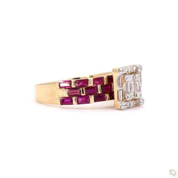 Ring - 18 karaat Geel goud - 2.03ct. tw. Diamant, Nieuw