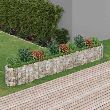 vidaXL Gabion plantenbak verhoogd 400x50x50 cm, Verzenden