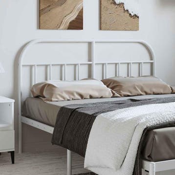 vidaXL Vervangend hoofdbord metaal wit 150 cm, Huis en Inrichting, Slaapkamer | Bedden, Verzenden, Nieuw