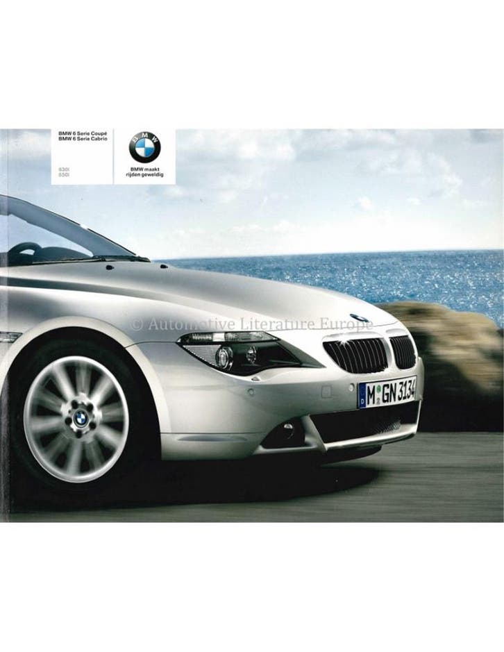 2006 BMW 6 SERIE COUPE CABRIO BROCHURE NEDERLANDS, Boeken, Auto's | Folders en Tijdschriften, Ophalen of Verzenden