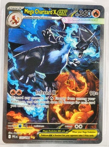 Pokémon Graded card Mega Charizard X ex - Phantasmal Flames-, Nieuw