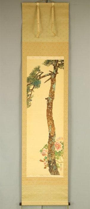 Pine Tree and Rose with Original Box (Tomobako) - Shoda