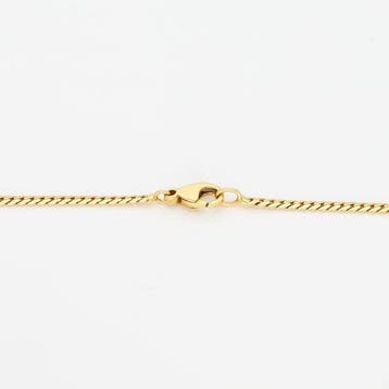 Collier - 18 carats Or jaune Saphir - Diamant, Nieuw