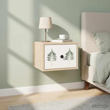 vidaXL Wandkastje voor Bed HANAU 2 st Sonoma Eiken 36 x 33 x, Verzenden, Nieuw