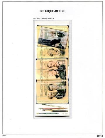Belgique 2010 - Tous les livrets de cette édition sur les, Postzegels en Munten, Gestempeld