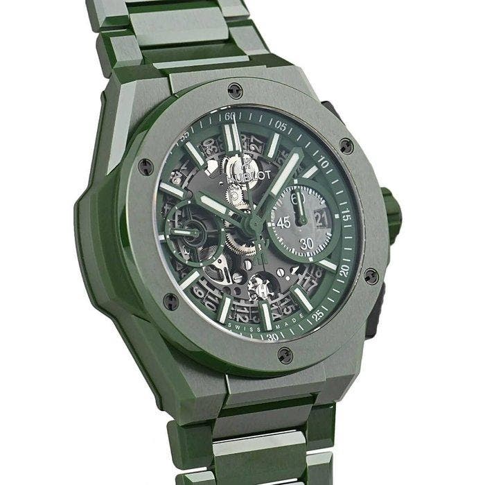Hublot - Big Bang Integrated Green Ceramic - 451.GX.5220.GX, Bijoux, Sacs & Beauté, Montres | Hommes