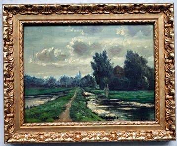 Willem Roelofs (1822-1897), Naar - Le chemin entre les eaux