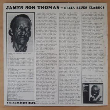 James Son Thomas - Plays And Sings Delta Blues Classics - LP