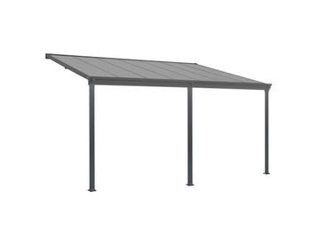Veiling - Terrasdak / Overkapping - Borneo - 4 x 3 m - Grijs, Nieuw
