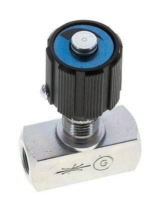 Limiteur de débit hydraulique G1/8 350bar max. 14l/min, Verzenden
