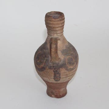 Byzantijns Terracotta Kruik - 17 cm - Kruik met twee oren