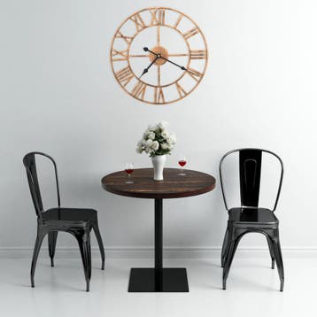 vidaXL Wandklok 40 cm metaal goudkleurig, Verzenden