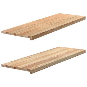 vidaXL Vensterbanken 2 st onbehandeld 120x40x2 cm massief, Doe-het-zelf en Bouw, Verzenden, Nieuw