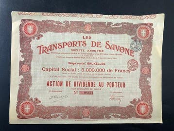 België, Nederland, Luxemburg. Lot of 5 Vintage Share