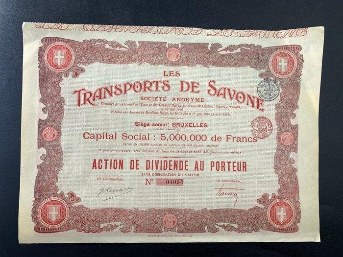 België, Nederland, Luxemburg. Lot of 5 Vintage Share, Antiek en Kunst, Antiek | Speelgoed