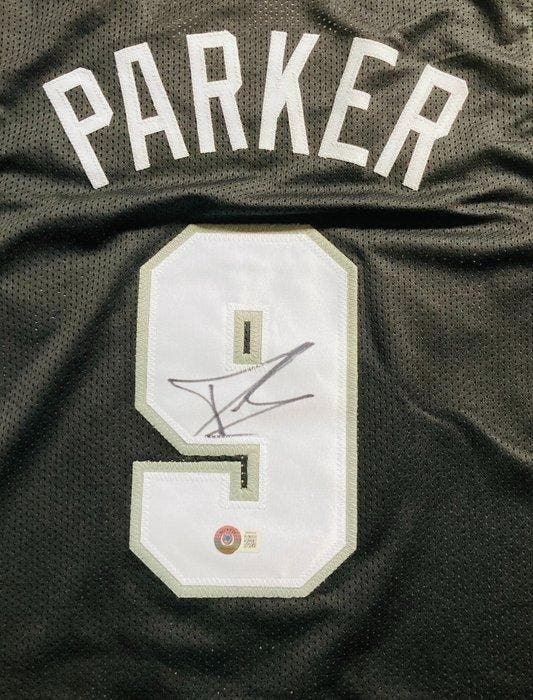 NBA - Tony Parker - Zwarte op maat gemaakte basketbaljersey, Verzamelen, Overige Verzamelen