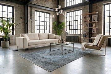 Bleu Vintage - Tapis - 265 cm - 170 cm - Avec certificat, Nieuw