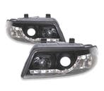 Phares Avant Pour Audi A4 Feu Diurne 99-01 Fond Noir, Verzenden