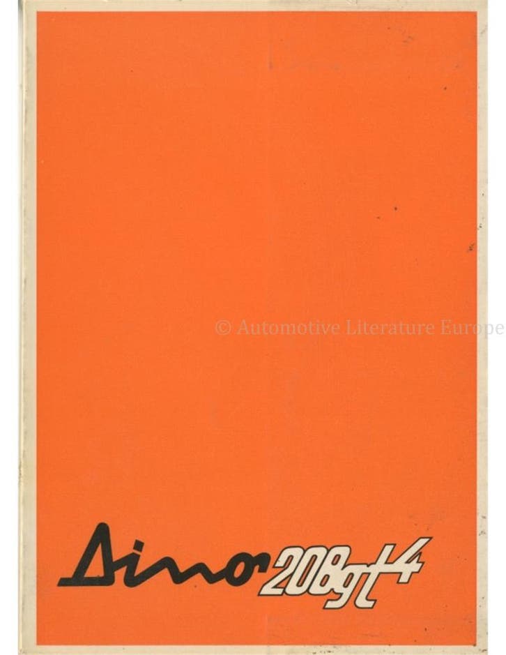 1975 FERRARI DINO 208 GT4 INSTRUCTIEBOEKJE 102/75, Autos : Divers, Modes d'emploi & Notices d'utilisation, Enlèvement ou Envoi