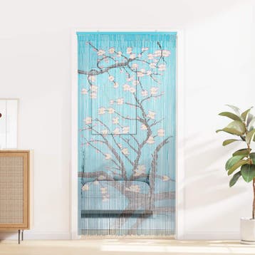 vidaXL Insect Deur Gordijn Meerkleurig 100 x 200 cm Bamboe, Verzenden, Nieuw