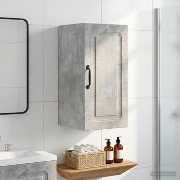 vidaXL Badkamer wandkast UTRECHT Betongrijs 30 x 31 x 59 cm, Verzenden, Nieuw