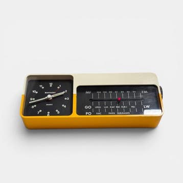Wekker, Tafelklok - Bayard Space Age Plastic - 1970-1980 -
