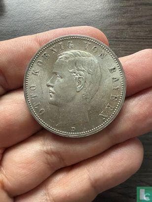 Beieren 5 mark 1904, Verzenden, Overige landen, Losse munt, Zilver