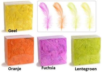Veren Echte veertjes Fuchsia 20 gram, Nieuw