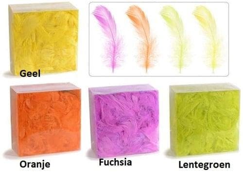 Veren Echte veertjes Fuchsia 20 gram, Huis en Inrichting, Woonaccessoires | Kunstplanten en Kunstbloemen, Nieuw