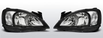 Koplampen | geschikt voor Opel Corsa C 2000-2006 | zwart, Auto-onderdelen, Verzenden, Nieuw, Opel