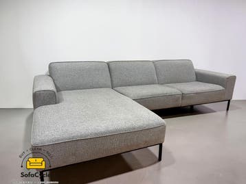 SITS grijze 3,5-zit met chaise longue – strak, ruim en topco, Verzenden