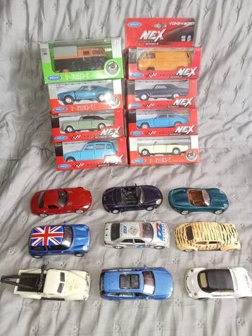 Welly 1:43 - Modelauto (17) - Assorted models, Nieuw
