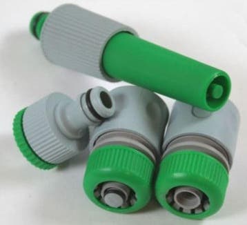 Waterkoppelingset slangconnector set 1/2 4 stuks direct op, Nieuw