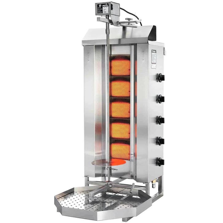 Dönergrill | STANDARD | Gas | 5 Branders | 8.75kW (5x, Zakelijke goederen, Horeca | Keukenapparatuur, Nieuw in verpakking, Verzenden