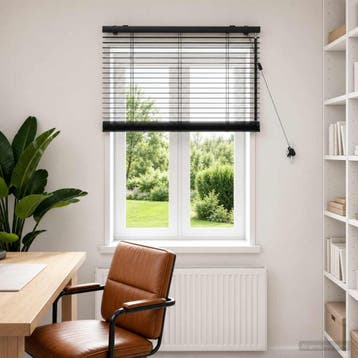 vidaXL Venetiaanse jaloezie Zwart 70 x 160 cm 35 mm, Verzenden, Nieuw