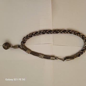 ceremonial silver chain for a uniform pocket watch,