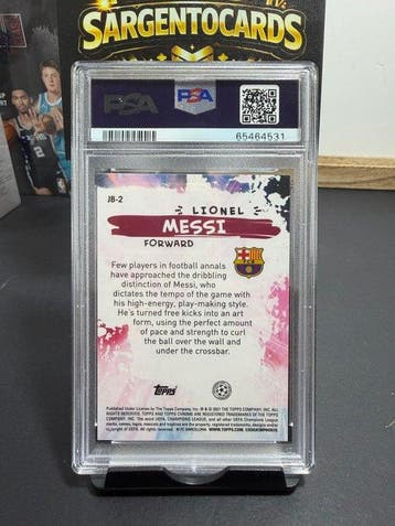 Topps Chrome - Lionel Messi - 1 Graded card - PSA 10, Nieuw