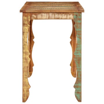 vidaXL Eettafel 110x52x76 cm gerecycled massief hout, Verzenden, Nieuw