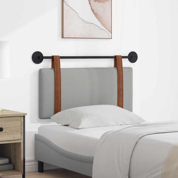 vidaXL Hangend hoofdbord Wolkgrijs Antiek PU, Verzenden, Nieuw