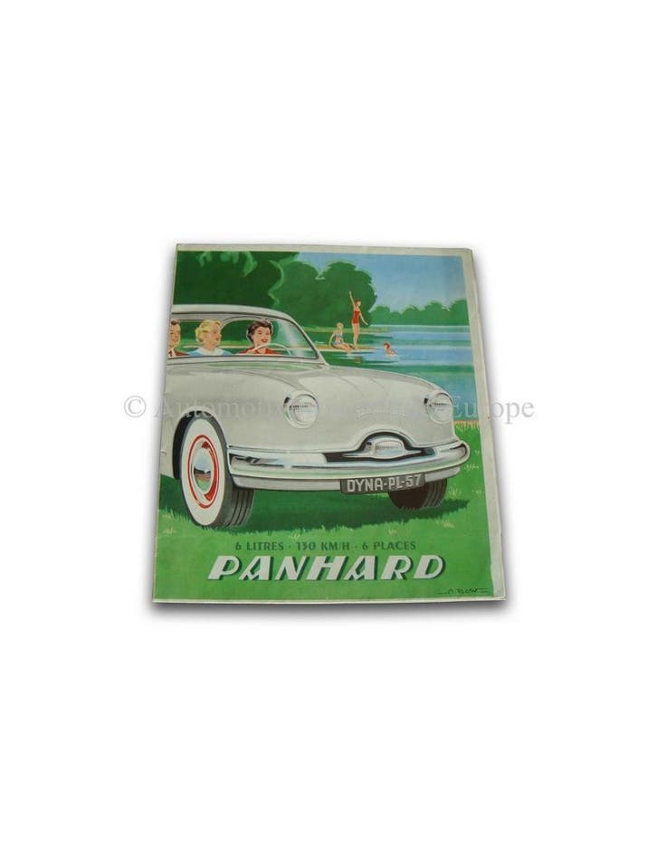 1957 PANHARD DYNA BROCHURE FRANS, Livres, Autos | Brochures & Magazines, Enlèvement ou Envoi