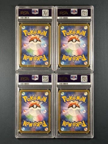 Pokémon - 4 Graded card - Pikachu 025, 026, 027, 028 Full, Nieuw