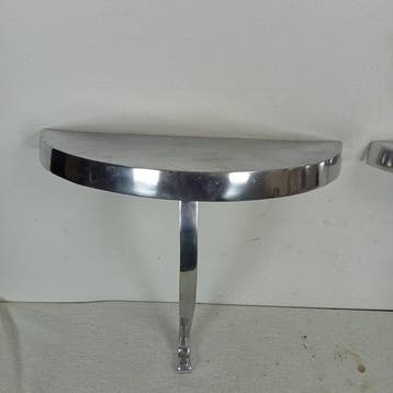 Wandtafel (2) - Aluminium - 2x consolle / console, Antiek en Kunst