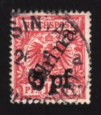 Duitsland 1900 - Germany Offices in CHINA - FUTSCHAU 5 Pf., Gestempeld