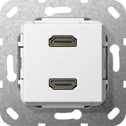 Gira Dual Hdmi Breakout Câble Élément De Base Blanc - 567203, Bricolage & Construction, Électricité & Câbles, Envoi