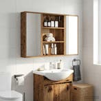 vidaXL Badkamer wandkast Oudhout 40 x 10 x 60,5 cm, Huis en Inrichting, Verzenden, Nieuw