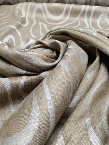 Zuiver linnen jacquard E741 maat 6. 80×1,40 m - Textiel -
