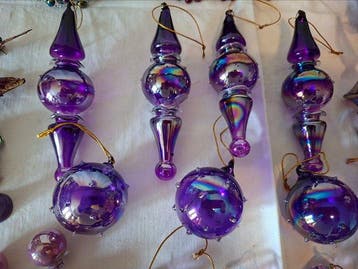 Décoration de sapin de Noël - Verre, Métal, Plastique - Une