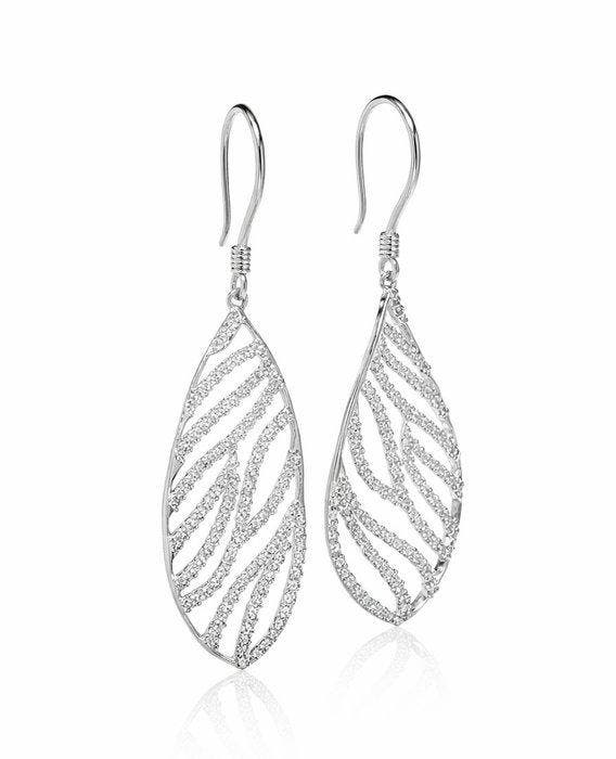 Statement oorbellen - 14 karaat Witgoud - 0.84ct. tw., Handtassen en Accessoires, Antieke sieraden