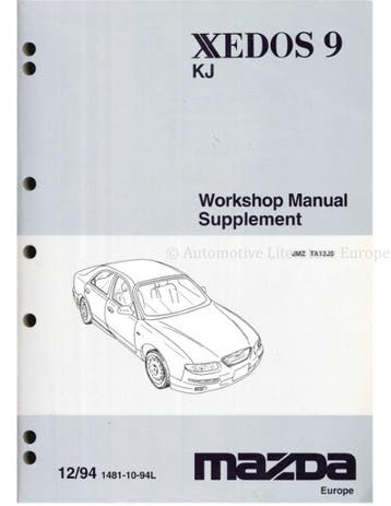 1997 MAZDA XEDOS 6 INSTRUCTIEBOEKJE NEDERLANDS