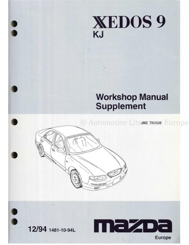 1997 MAZDA XEDOS 6 INSTRUCTIEBOEKJE NEDERLANDS, Autos : Divers, Modes d'emploi & Notices d'utilisation